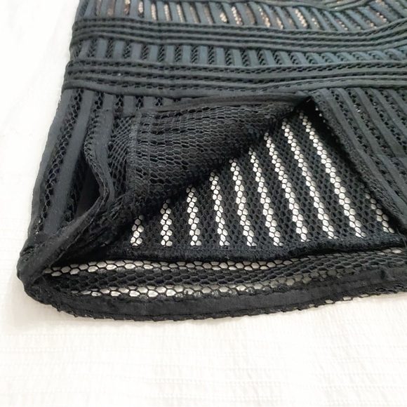 ENDLESS ROSE BLACK LACE CREAM LINING SHEATH MIDI BODYCON COCKTAIL DRESS - S - Picture 10 of 10